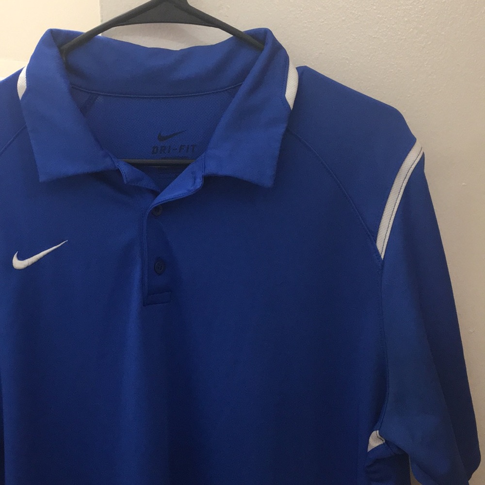 Nike - Blue DriFit Casual/Athletic Polo Shirt